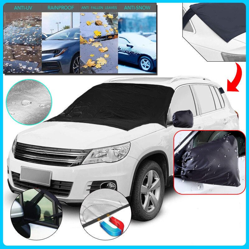 Color: Mirror Cover, Quantity: 1pc - Car snow cover - Premium Car Covers from Rapidvehicles - Just $30.99! Shop now at Rapidvehicles