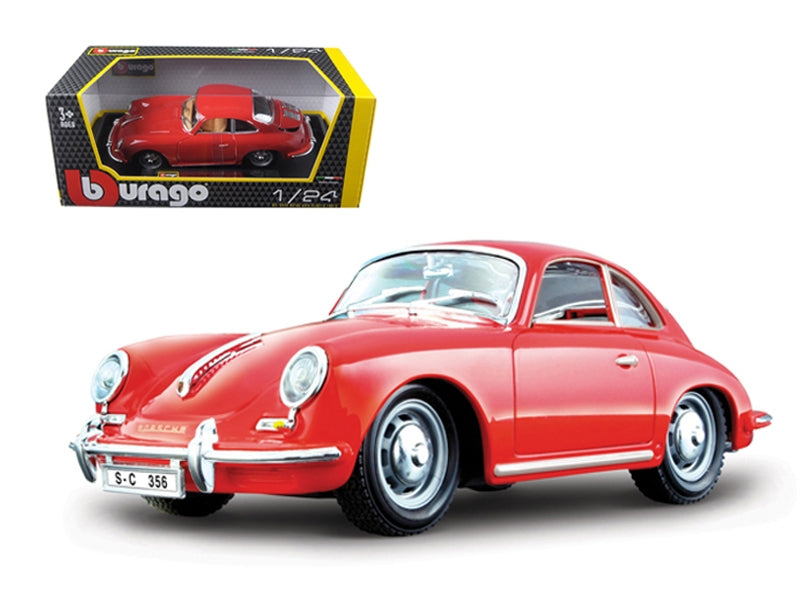 1961 Porsche 356 B Coupe Red 1/24 Diecast Model Car by Bburago - Premium Porsche Models from Bburago - Just $62.09! Shop now at Rapidvehicles