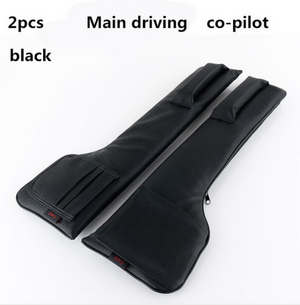 Color: Black, quantity: 2-Main driving copilot, Style:  - Car Seat Gap Filler Pocket - Premium Automobiles Seat Covers from Rapidvehicles - Just $43.99! Shop now at Rapidvehicles