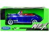 1941 Chevrolet Special Deluxe Convertible Blue Metallic with Red Interior "NEX Models" 1/24 Diecast Model Car by Welly - Premium Chevrolet Models from Welly - Just $55.56! Shop now at Rapidvehicles