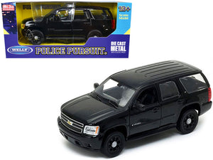 2008 Chevrolet Tahoe Unmarked Police Car Black 1/24 Diecast Model Car by Welly - Premium Police Models from Welly - Just $49.51! Shop now at Rapidvehicles