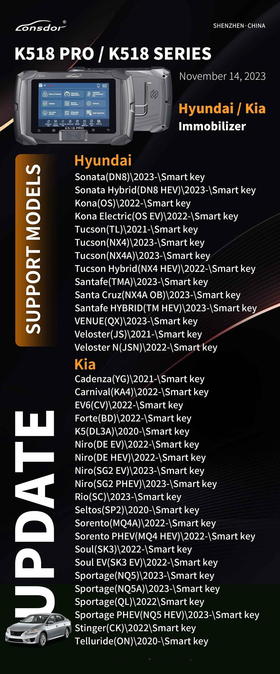 Lonsdor K518 Pro Full Configuration Global Version All In One Key Programmer with 2 Years Free Update Time