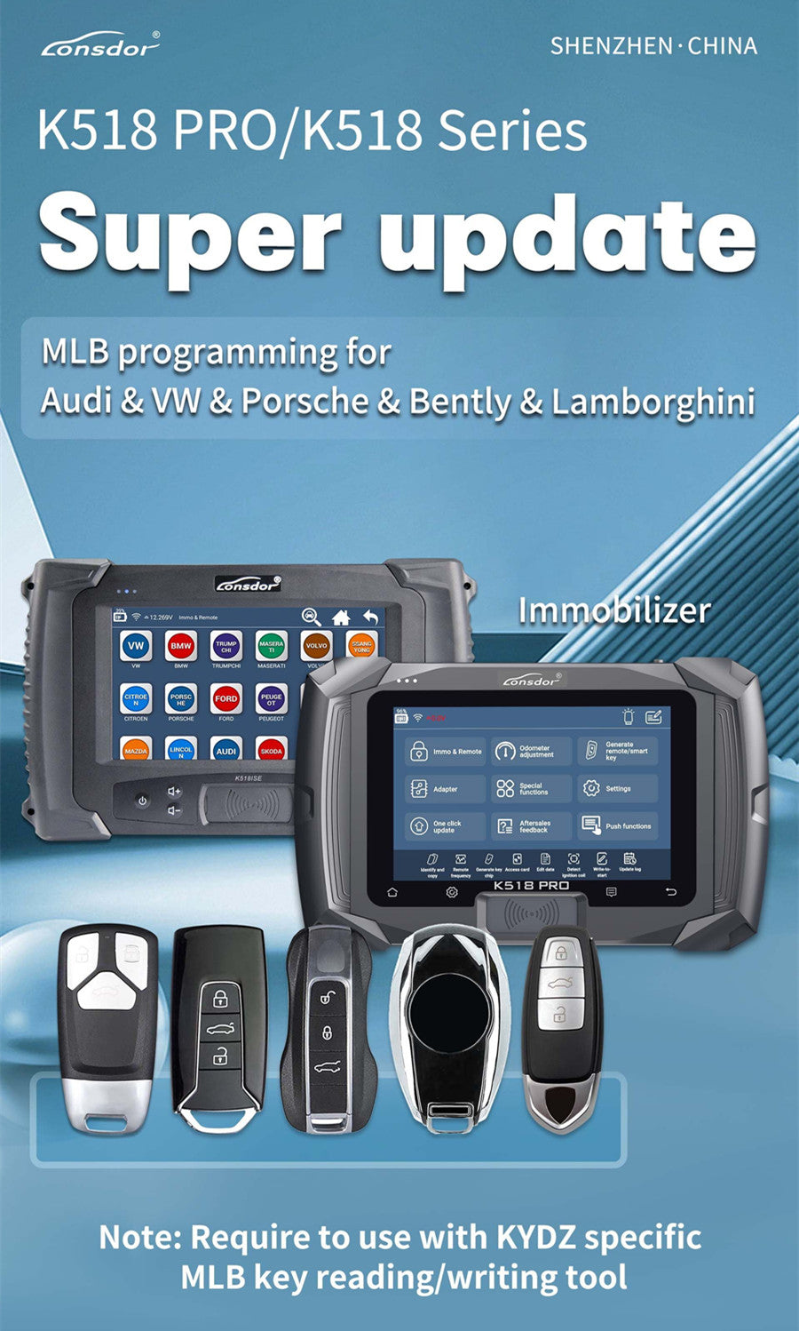 Lonsdor K518 Pro Full Configuration Global Version All In One Key Programmer with 2 Years Free Update Time