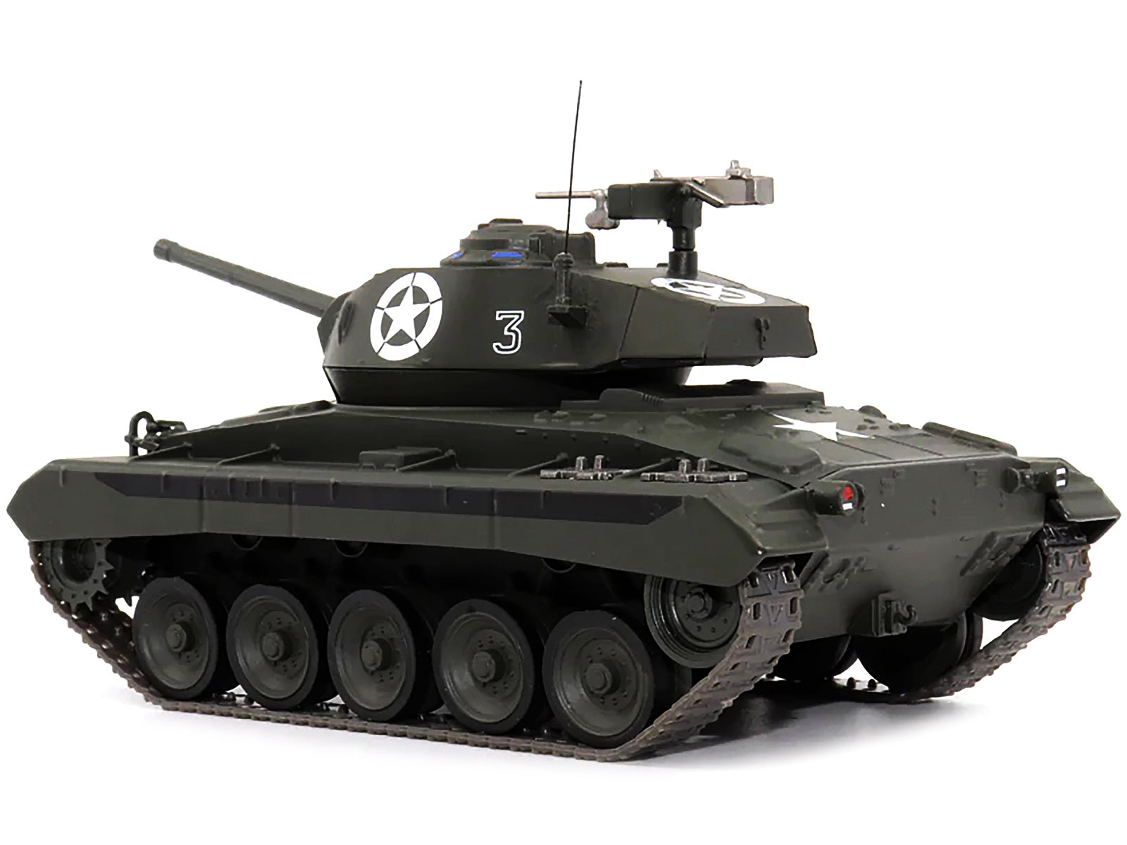 M24 "Chaffee" Tank #3 "U.S.A. 1st Armored Division Italy April 1945" 1/43 Diecast Model by AFVs of WWII - Premium Tanks and AFV's from AFV's of WWII - Just $65.44! Shop now at Rapidvehicles