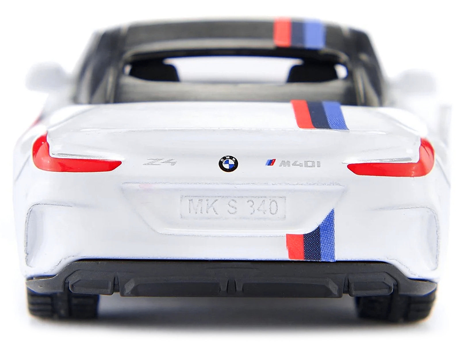 BMW Z4 M40i Cabriolet White with Black Top with Extra Wheels and Decals 1/50 Diecast Model by Siku - Premium BMW Models from SIKU - Just $30.99! Shop now at Rapidvehicles