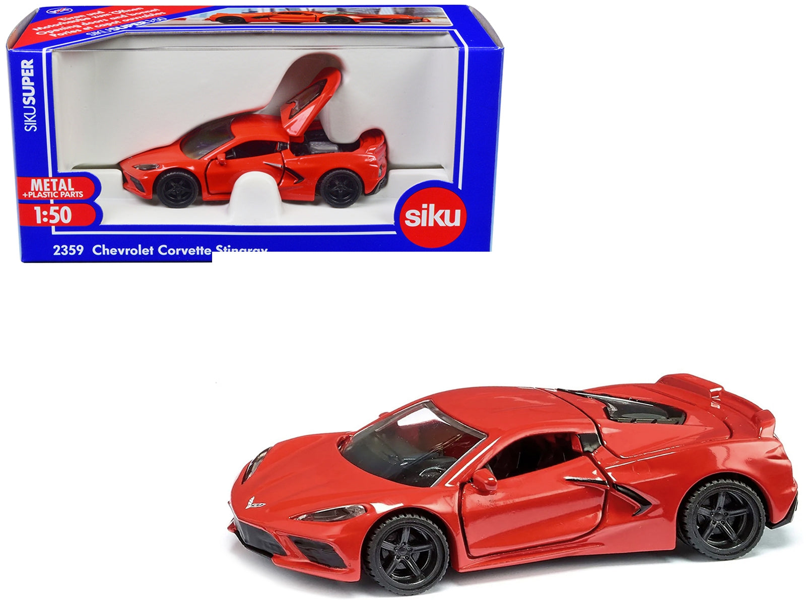 Chevrolet Corvette Stingray Red 1/50 Diecast Model by Siku - Premium Corvette Models from SIKU - Just $29.91! Shop now at Rapidvehicles