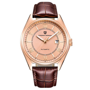 Color: Brown gold - PAGANI DESIGN Automatic mechanical watch - Premium Mechanical Watches from Rapidvehicles - Just $77.99! Shop now at Rapidvehicles