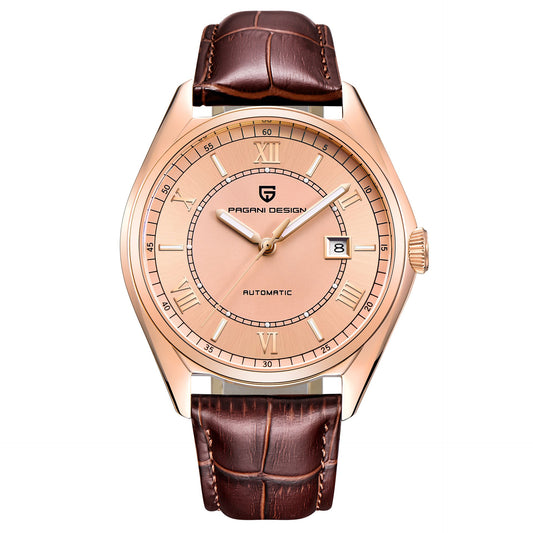 Color: Brown gold - PAGANI DESIGN Automatic mechanical watch - Premium Mechanical Watches from Rapidvehicles - Just $98.99! Shop now at Rapidvehicles