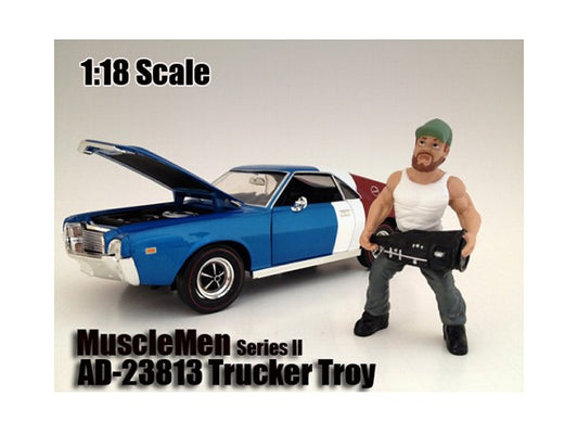 Musclemen "Trucker Troy" Figure For 1:18 Scale Models by American - Premium Figures from American Diorama - Just $34.99! Shop now at Rapidvehicles