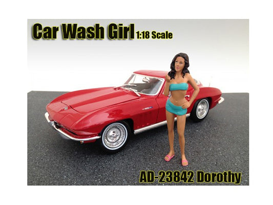 Car Wash Girl Dorothy Figurine for 1/18 Scale Models by American - Premium Figures from American Diorama - Just $29.99! Shop now at Rapidvehicles