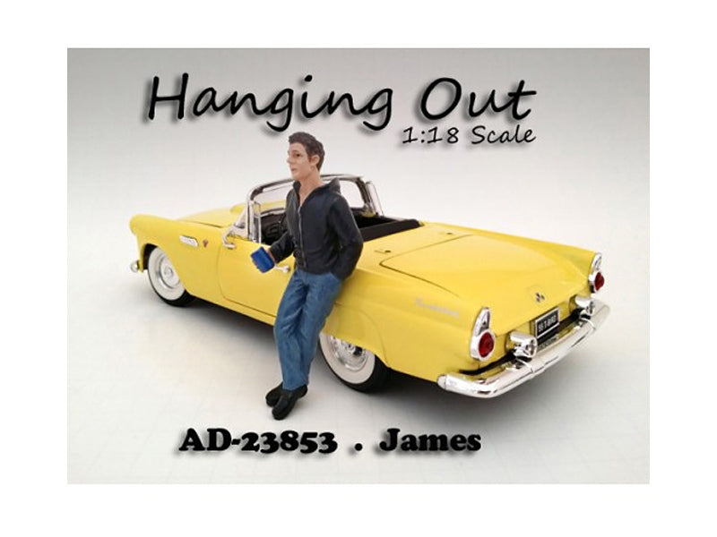 "Hanging Out" James Figure For 1:18 Scale Models by American - Premium Figures from American Diorama - Just $32.99! Shop now at Rapidvehicles