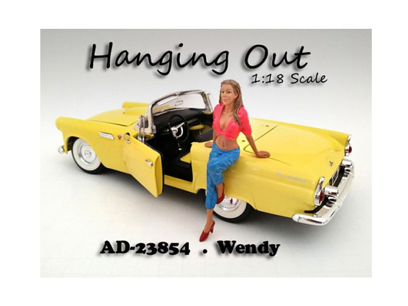 "Hanging Out" Wendy Figurine for 1/18 Scale Models by American Diorama - Premium Figures from American Diorama - Just $24.99! Shop now at Rapidvehicles