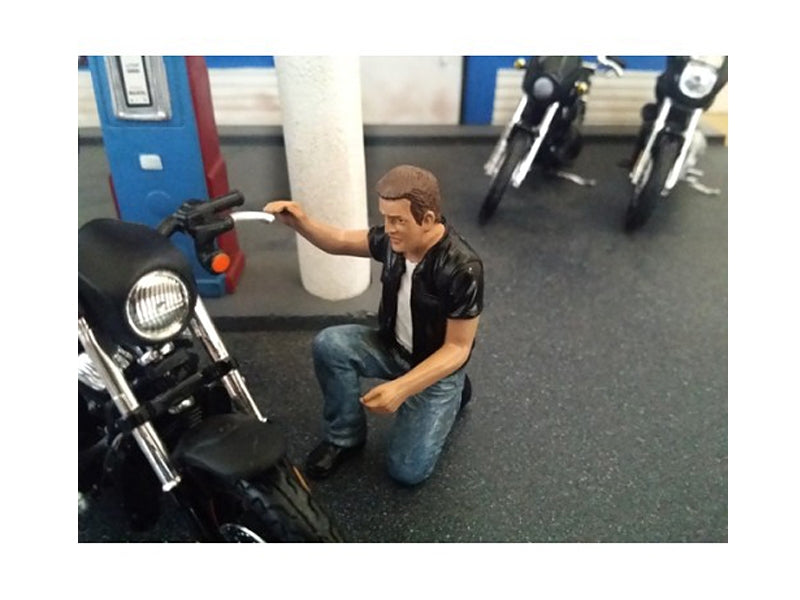 Biker Motorman Figure For 1:18 Scale Models by American Diorama - Premium Figures from American Diorama - Just $26.59! Shop now at Rapidvehicles