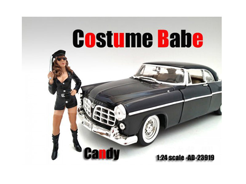 Costume Babe Candy Figure For 1:24 Scale Models by American Diorama free shipping USA