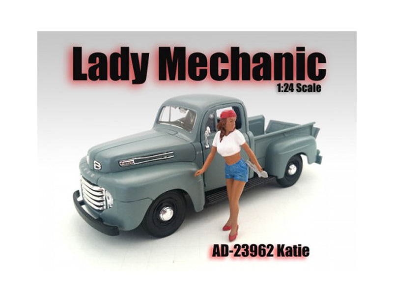 Lady Mechanic Katie Figurine for 1/24 Scale Models by American Diorama free shipping USA
