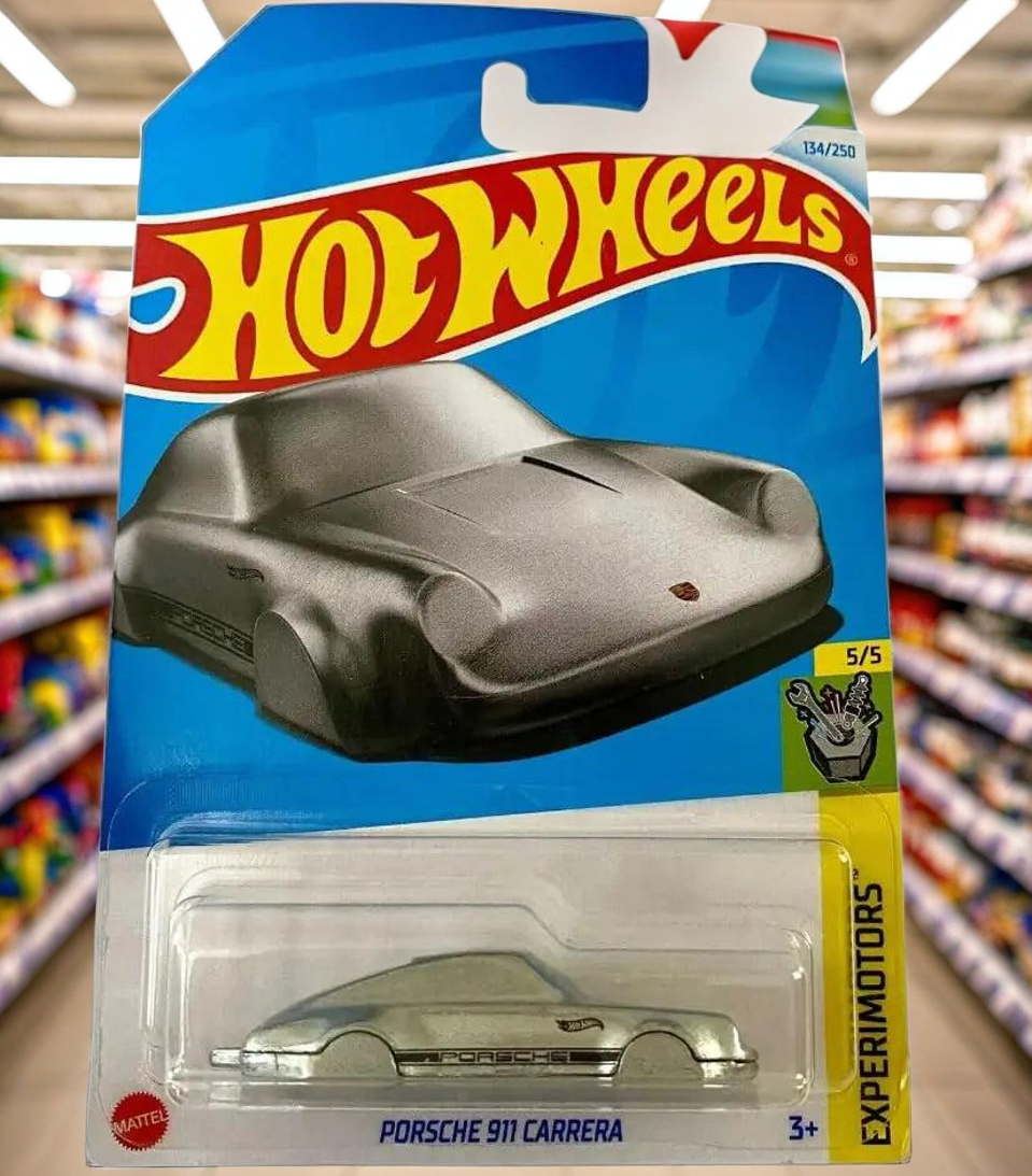 Hot Wheels Porsche 911 Carrera (Silver) Keychain Experimotors 5/5 New for 2024