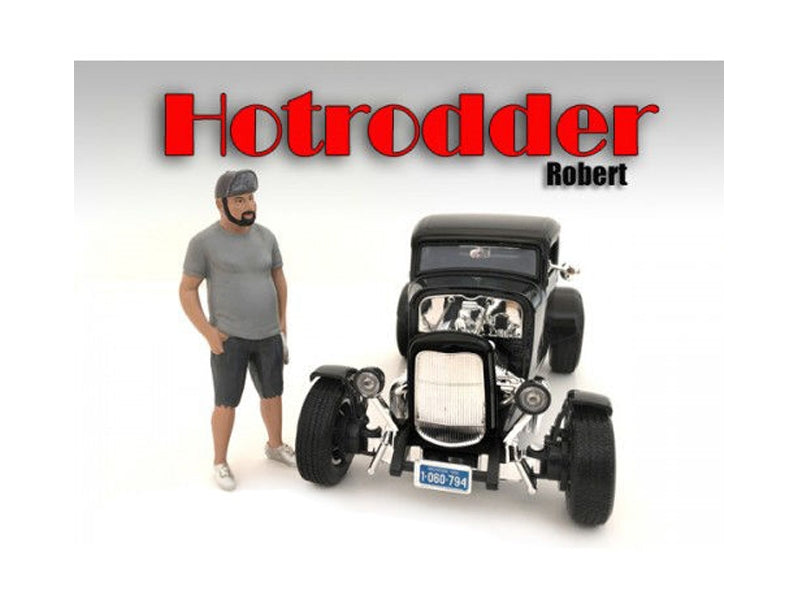 "Hotrodders" Robert Figure For 1:18 Scale Models by American