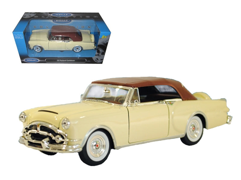 1953 Packard Caribbean Soft Top Cream 1/24 Diecast Car Model by - Premium Packard Models from Welly - Just $56.99! Shop now at Rapidvehicles