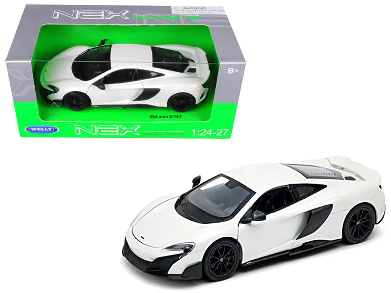 McLaren 675LT Coupe White 1/24-1/27 Diecast Model Car by Welly - Premium Toys from Scarlet Sooty - Just $48.99! Shop now at Rapidvehicles