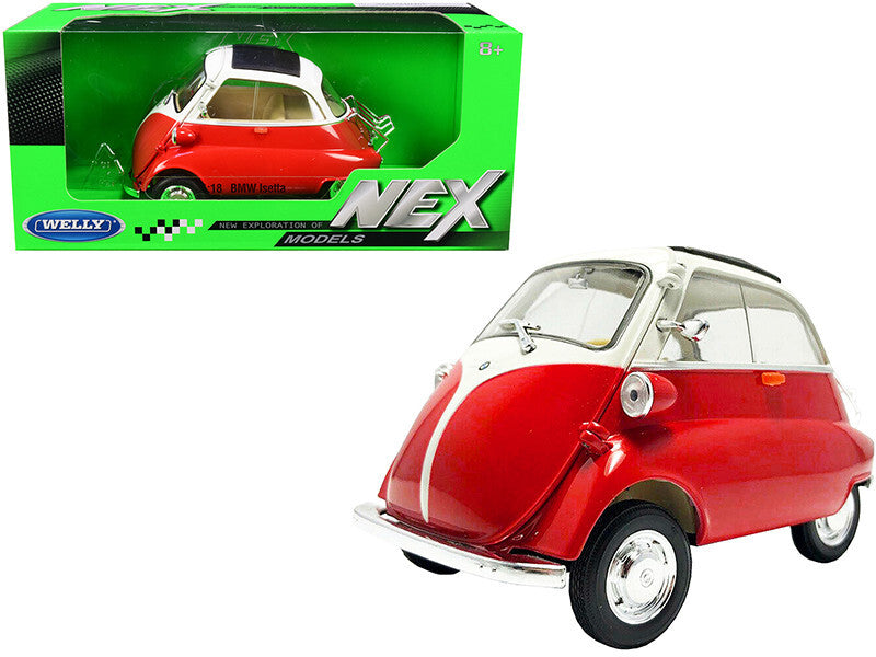 BMW Isetta Red and White "NEX Models" 1/18 Diecast Model Car by - Premium BMW Models from Welly - Just $56.69! Shop now at Rapidvehicles