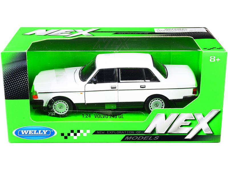 Volvo 240 GL White "NEX Models" 1/24 Diecast Model Car by Welly free shipping USA