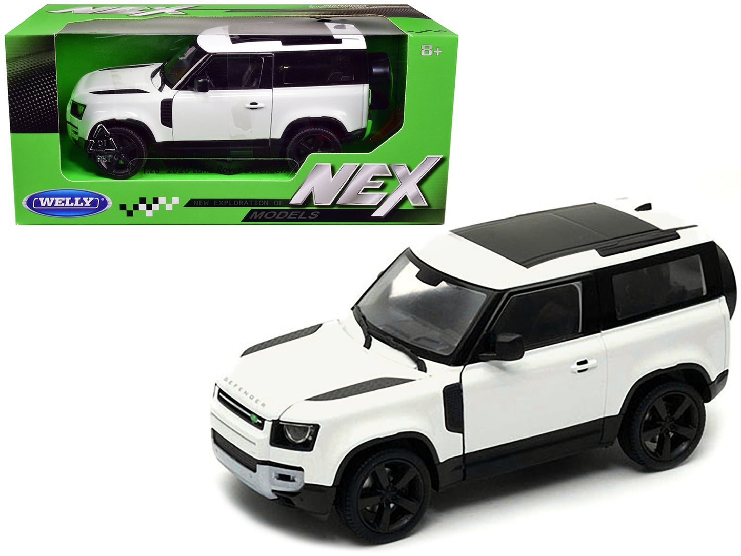 2020 Land Rover Defender Cream White "NEX Models" 1/26 Diecast - Premium Range/Land Rover from Welly - Just $59.39! Shop now at Rapidvehicles