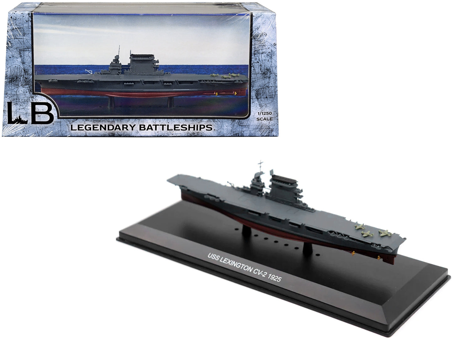 USS Lexington CV-2 Aircraft Carrier (1925) 1/1250 Diecast Model