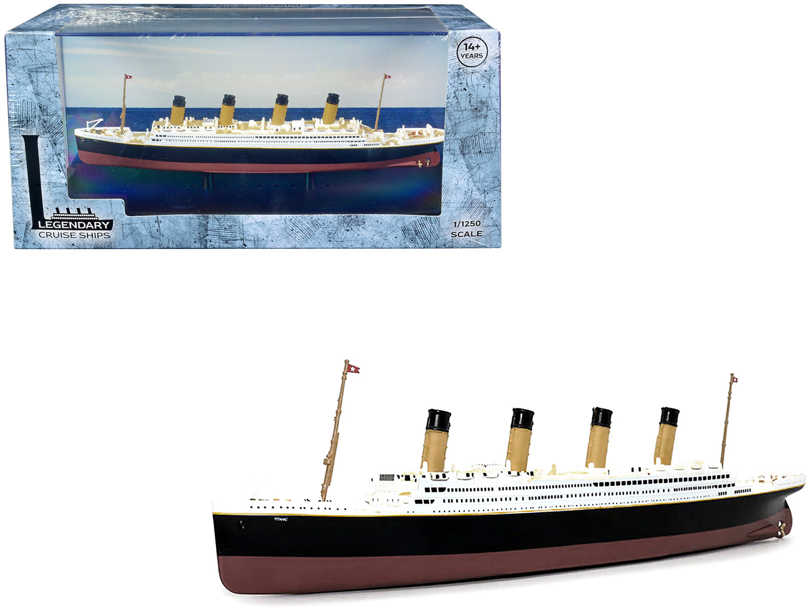 RMS Titanic Passenger Ship 1/1250 Diecast Model by Legendary Cruise Ships free shipping USA