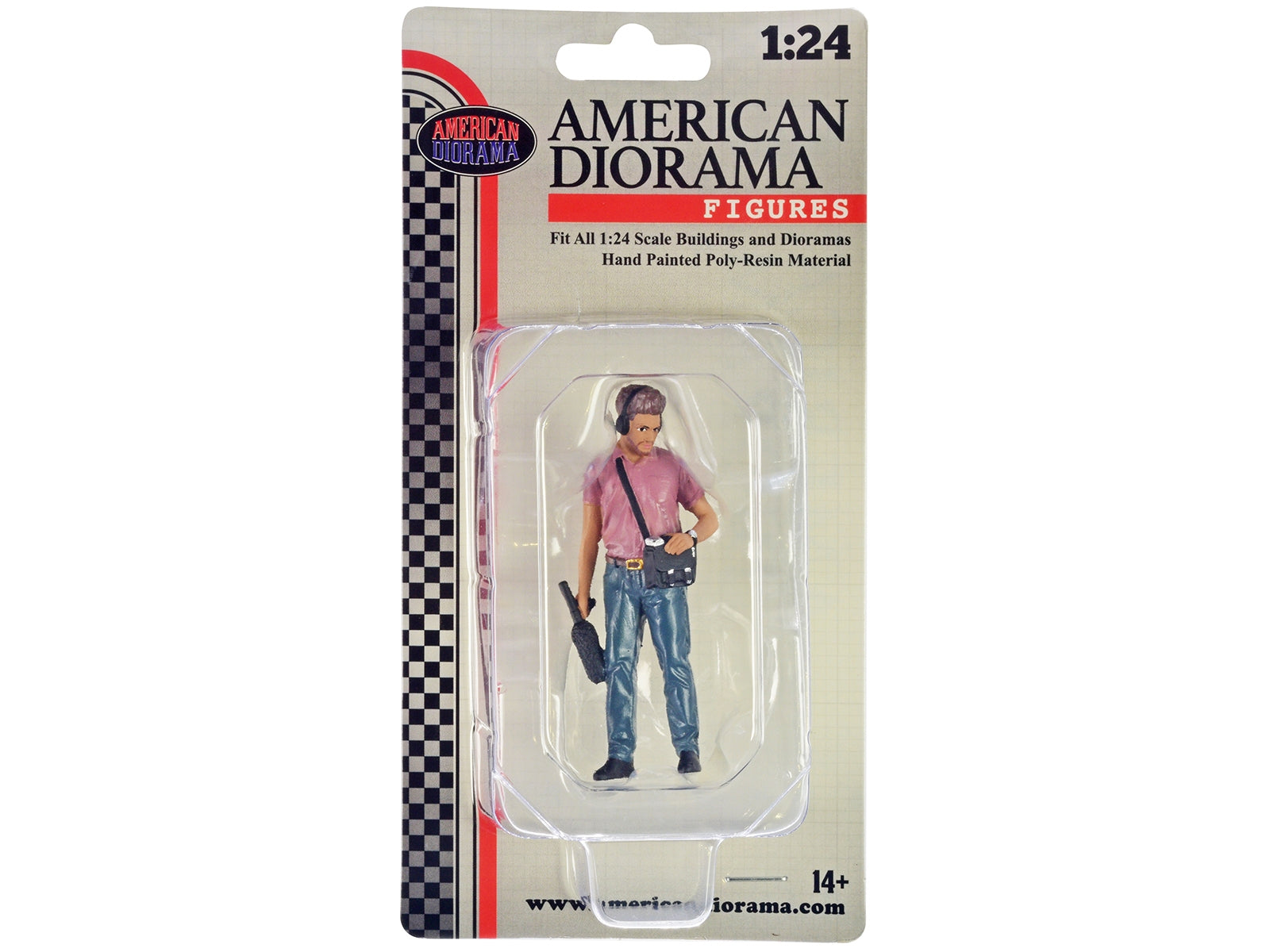 "On-Air" Figure 4 for 1/24 Scale Models by American Diorama - Premium Figures from American Diorama - Just $22.99! Shop now at Rapidvehicles