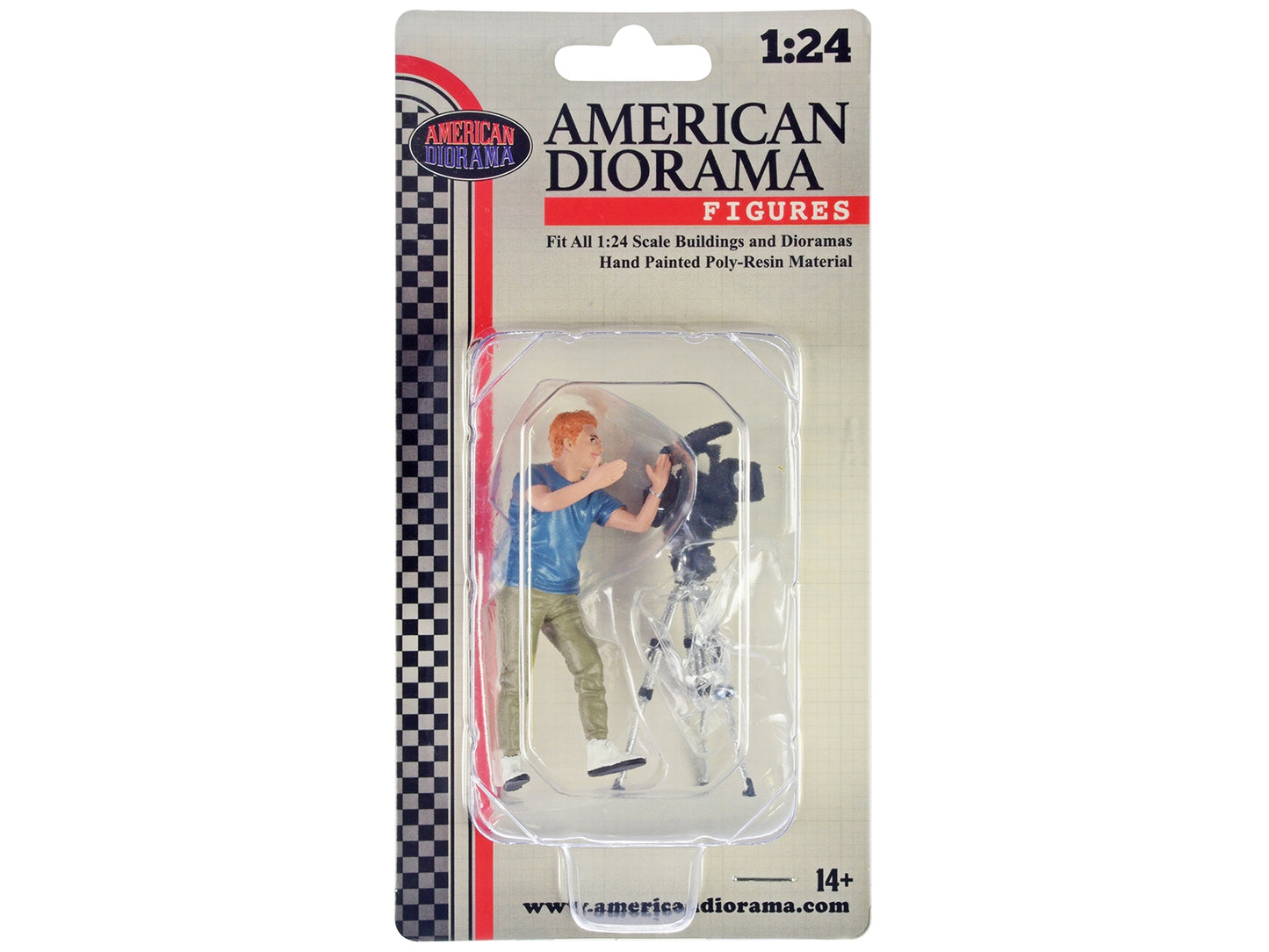 "On-Air" Figure 5 with Standing Camera for 1/24 Scale Models by - Premium Figures from American Diorama - Just $31.19! Shop now at Rapidvehicles