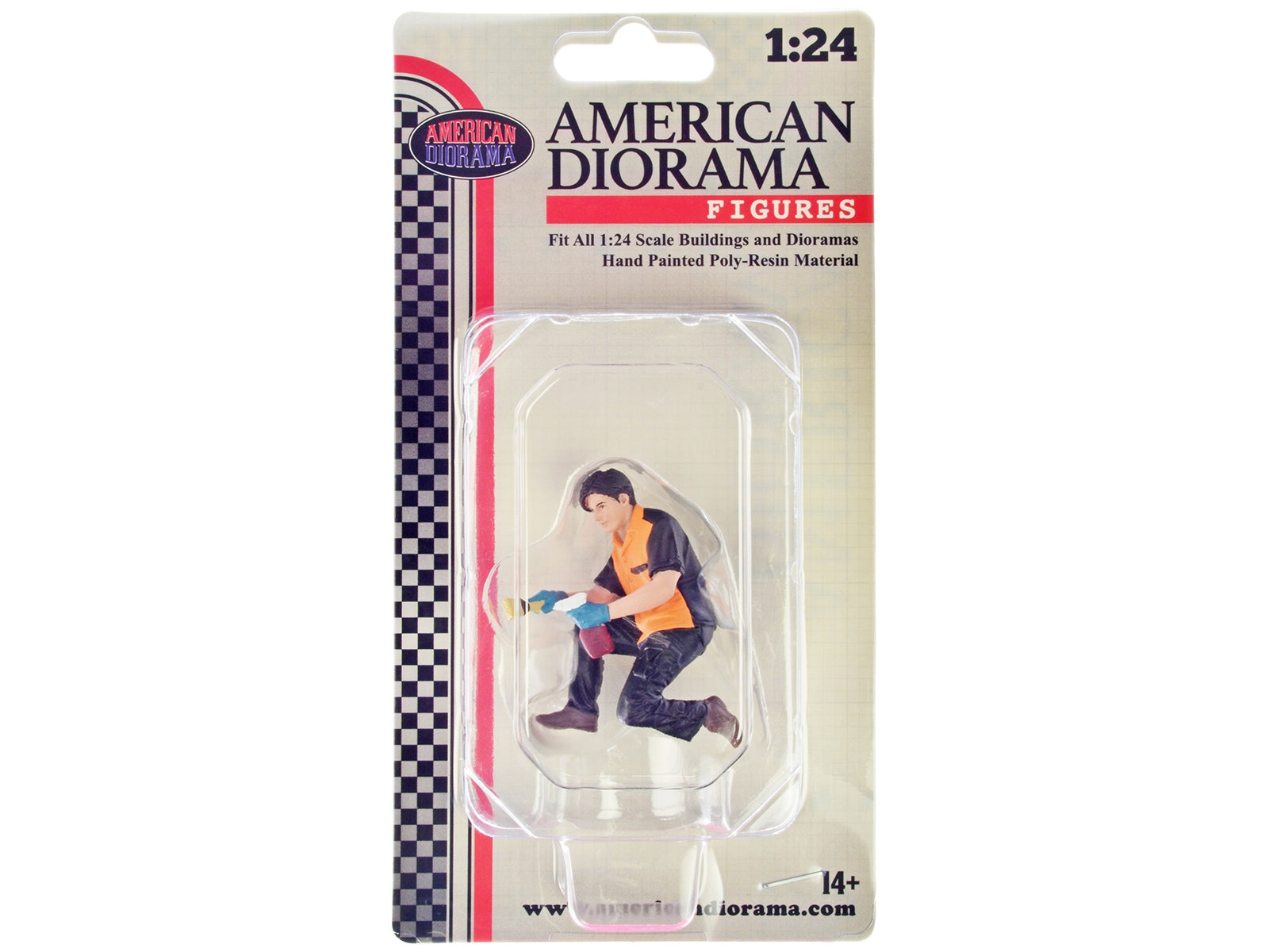 Copy of "Detail Masters" Figure 1 (Wheel Cleaning) for 1/18 Scale - Premium Figures from American Diorama - Just $25.99! Shop now at Rapidvehicles