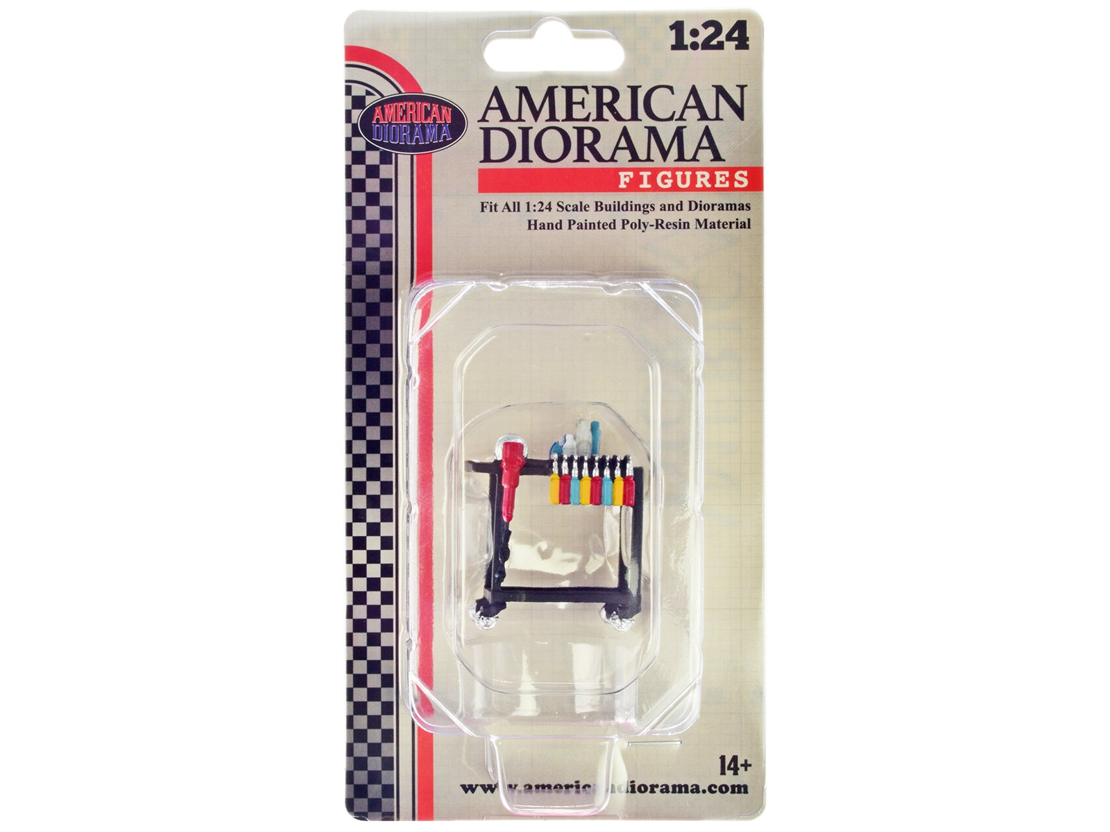 "Detail Masters" Figure 3 (Detailing Cart) for 1/24 Scale Models by American Diorama - Premium Accessories from American Diorama - Just $17.99! Shop now at Rapidvehicles