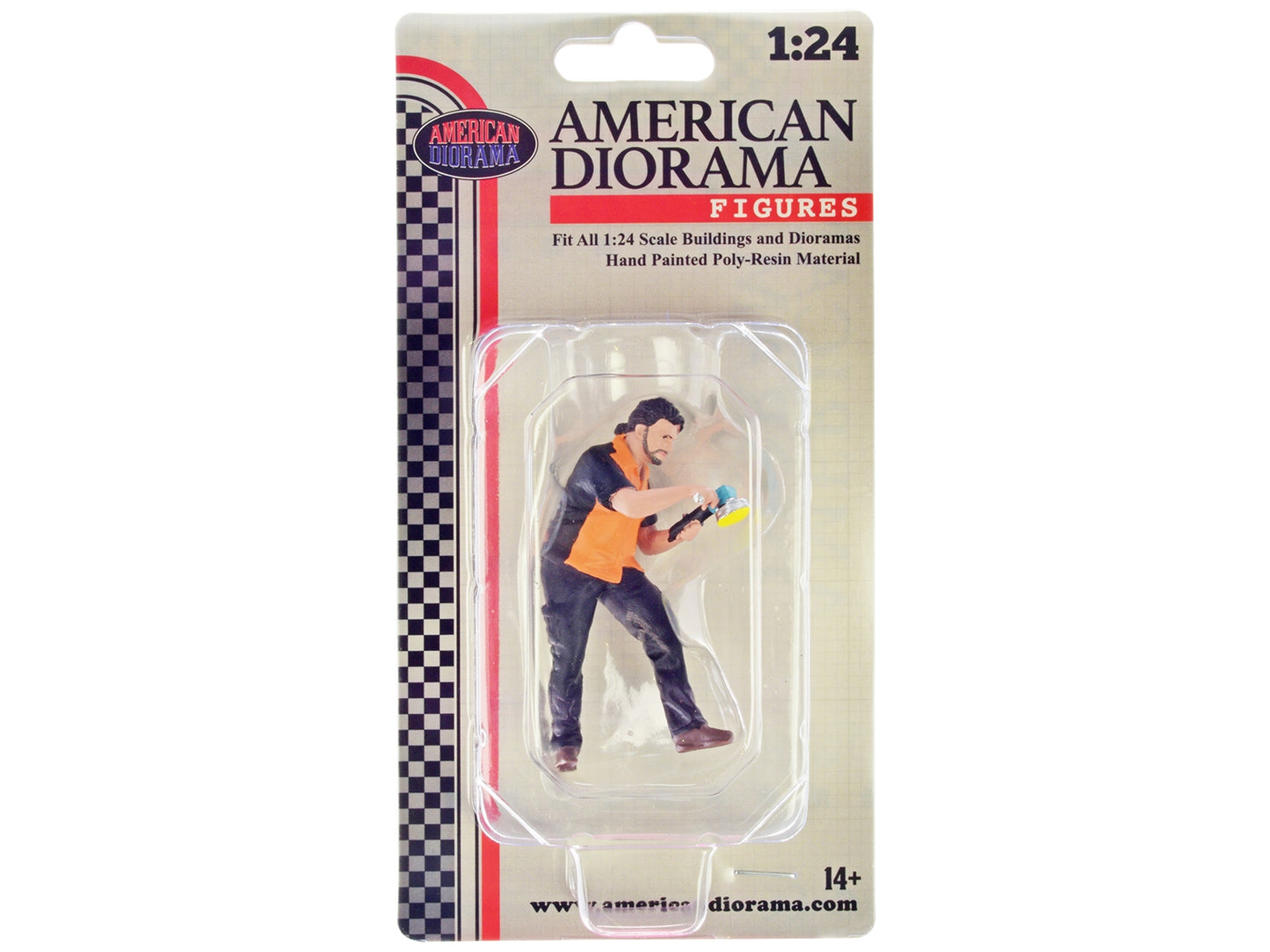 "Detail Masters" Figure 4 (Buff & Wax) for 1/24 Scale Models by American Diorama - Premium Figures from American Diorama - Just $25.99! Shop now at Rapidvehicles