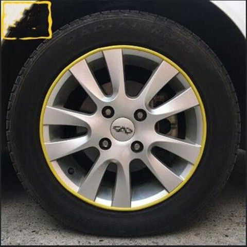 Color: Yellow - Automotive Supplies, Wheel Decoration Strips, Tire Rims - Premium Interior Parts from Rapidvehicles - Just $11.95! Shop now at Rapidvehicles