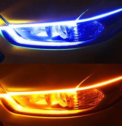 Color: Blue Yellow, Size: 60cm-2pc, Quantity:  - Daytime running - Premium Car Lights from Rapidvehicles - Just $23.99! Shop now at Rapidvehicles