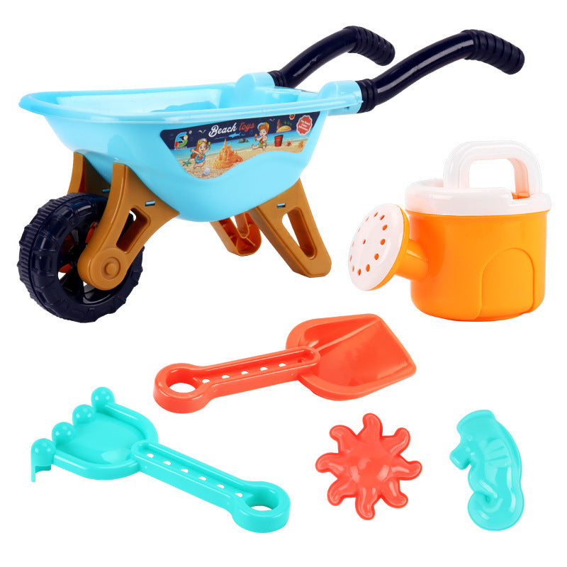 Large Beach Toy Stroller 6-Piece Set Children's Toy Car - Premium Toys from Maroon Asteria - Just $38.99! Shop now at Rapidvehicles