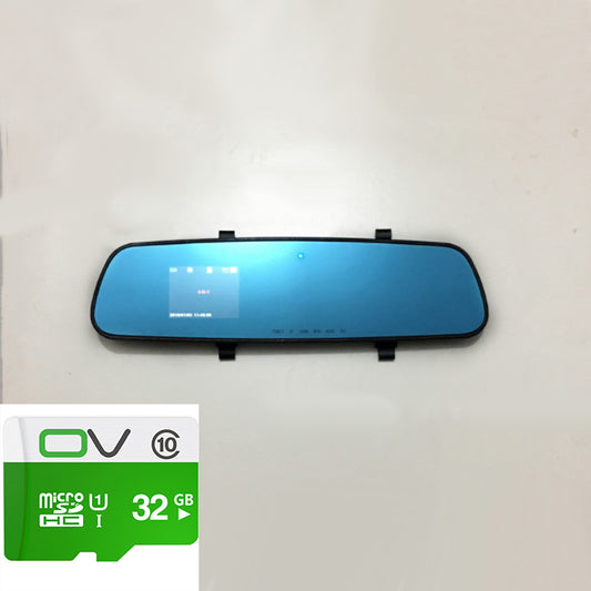 Color: Blue With 32GB, Size: 2.4inch - 1080P HD Rearview Mirror - Premium Car Mirror Video from Rapidvehicles - Just $47.99! Shop now at Rapidvehicles