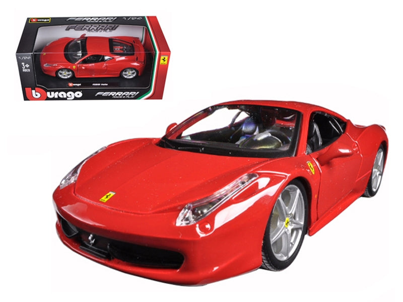 Ferrari 458 Italia Red 1/24 Diecast Model Car by Bburago - Premium Ferrari Models from Bburago - Just $56.69! Shop now at Rapidvehicles