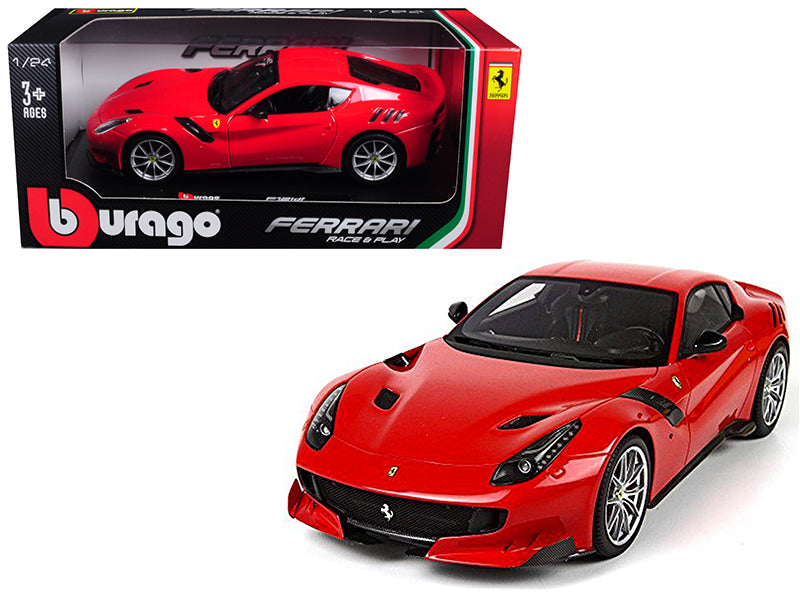 Ferrari F12 TDF Red 1/24 Diecast Model Car by Bburago free shipping USA