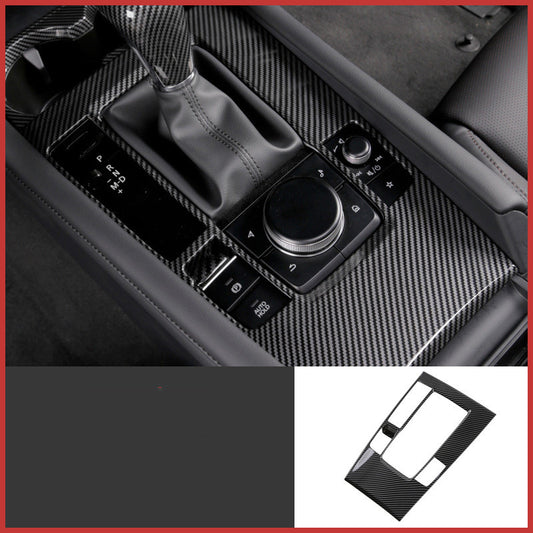 Color: Gear panel - Mazda 3 Angkesaila modified interior carbon - Premium Interior Parts from Rapidvehicles - Just $38.99! Shop now at Rapidvehicles