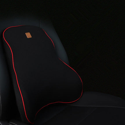 Color: Black red Cushion - Car Memory Foam Headrest Lumbar - Premium Interior Parts from Rapidvehicles - Just $88.99! Shop now at Rapidvehicles