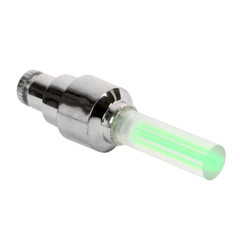 Color: Green - Automobile Tire Lights Valve Valve Lights Wheel - Premium Lighting from Rapidvehicles - Just $11.99! Shop now at Rapidvehicles