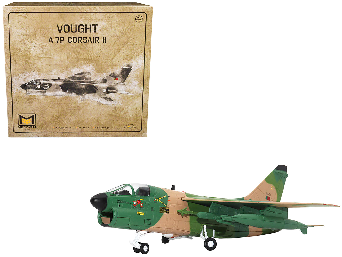 Vought A-7P Corsair II Attack Aircraft "Portugal" 1/72 Diecast Model by Militaria Die Cast - Use code SHOPAPP15 to get 15 percent off