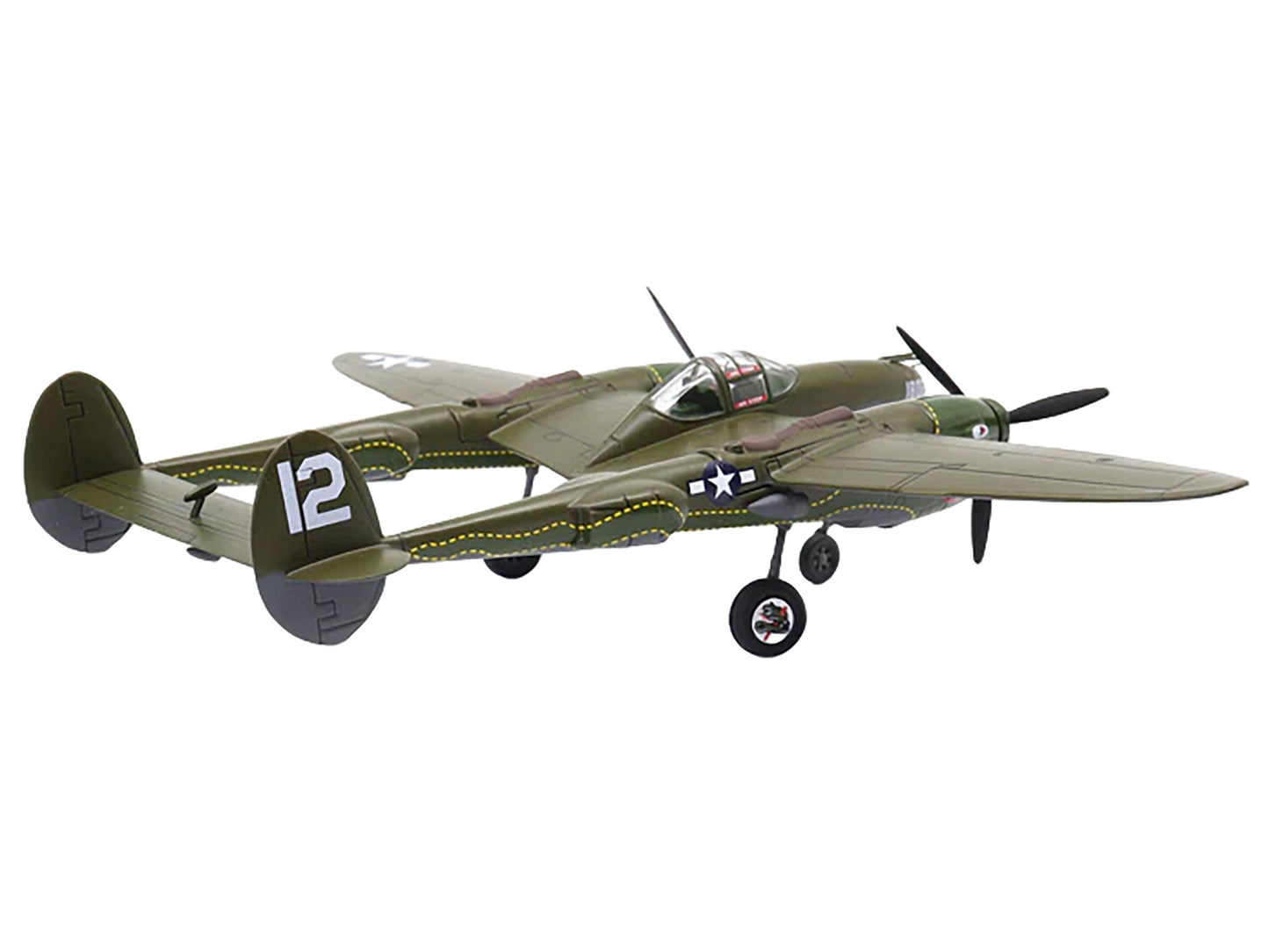 Lockheed P-38 Lightning Fighter Aircraft "Haleakala II 80th FG 459th FS Twin Dragons" (1944) United States Army Air Forces 1/72 Diecast Model by Militaria Die Cast - Premium Lockheed from Militaria Die Cast - Just $84.99! Shop now at Rapidvehicles