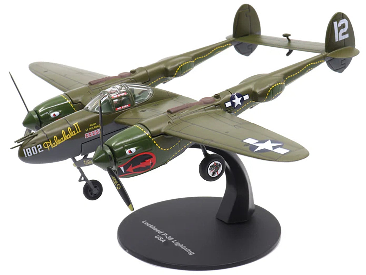 Lockheed P-38 Lightning Fighter Aircraft "Haleakala II 80th FG 459th FS Twin Dragons" (1944) United States Army Air Forces 1/72 Diecast Model by Militaria Die Cast - Premium Lockheed from Militaria Die Cast - Just $84.99! Shop now at Rapidvehicles