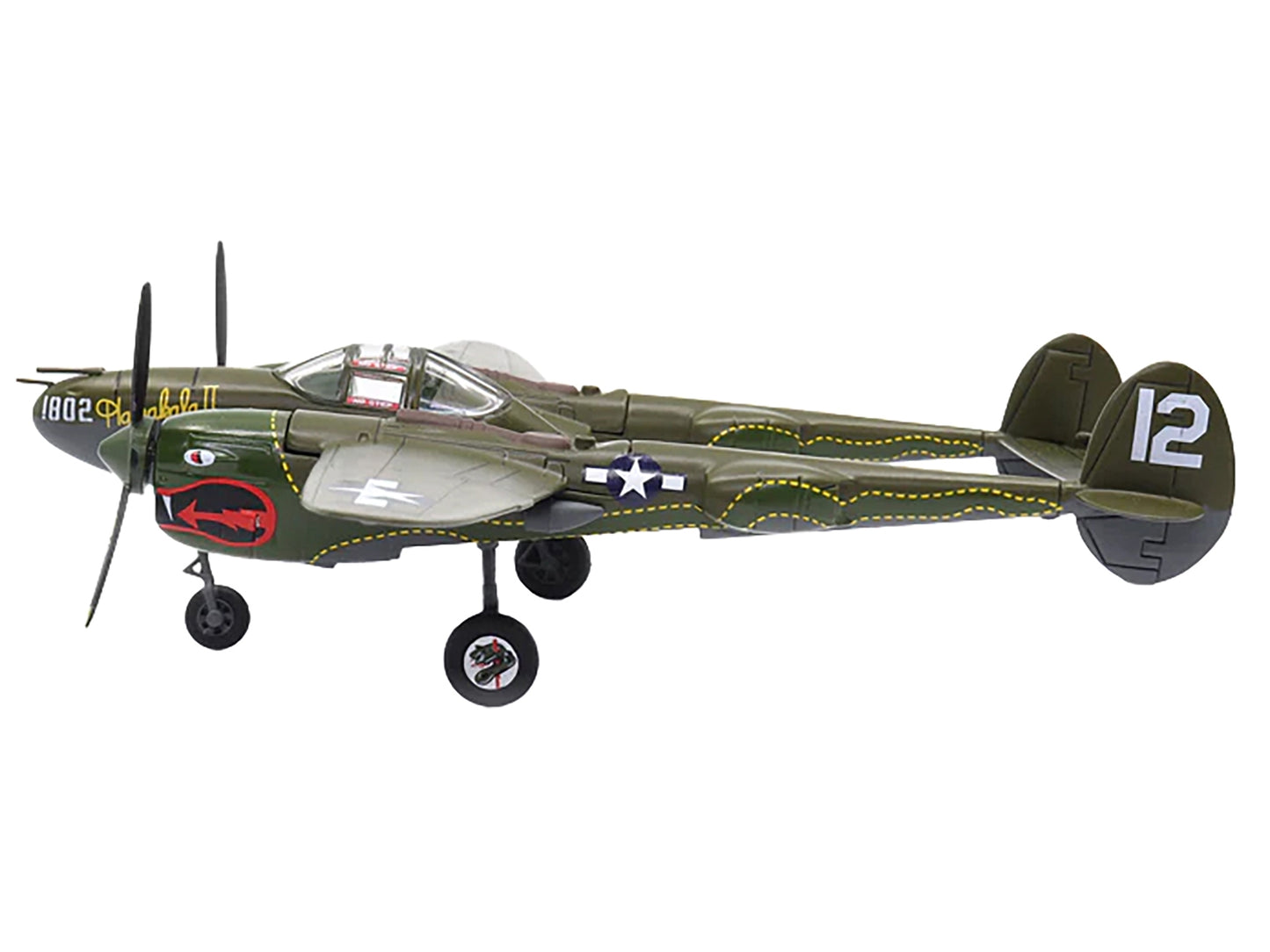 Lockheed P-38 Lightning Fighter Aircraft "Haleakala II 80th FG 459th FS Twin Dragons" (1944) United States Army Air Forces 1/72 Diecast Model by Militaria Die Cast - Premium Lockheed from Militaria Die Cast - Just $84.99! Shop now at Rapidvehicles