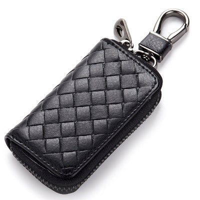 Car key case leather key case men's woven - Premium Key Case for Car from Rapidvehicles - Just $16.99! Shop now at Rapidvehicles