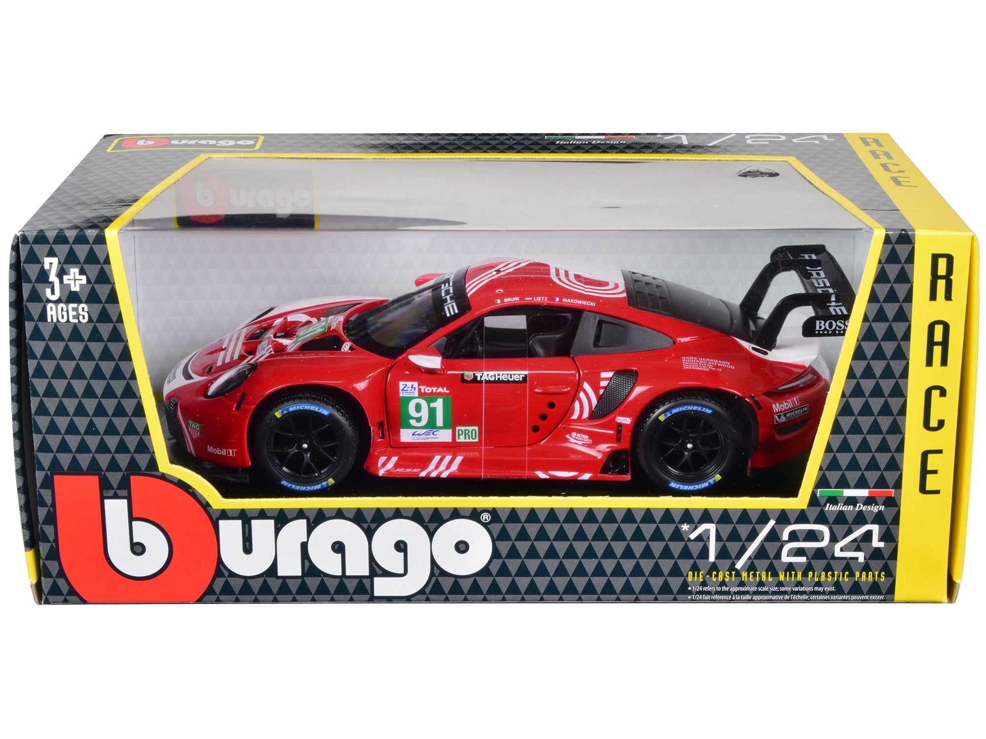 Porsche 911 RSR #91 Gianmaria Bruni - Richard Lietz - Frederic Makowiecki "Porsche GT Team" 24 Hours of Le Mans (2020) 1/24 Diecast Model Car by Bburago - Premium Porsche Models from Bburago - Just $51.44! Shop now at Rapidvehicles