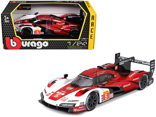 Porsche 963 #5 Dane Cameron - Michael Christensen - Frederic Makowiecki "Porsche Penske Motorsport" "FIA World Endurance Championship" (2023) "Race" Series 1/24 Diecast Model Car by Bburago