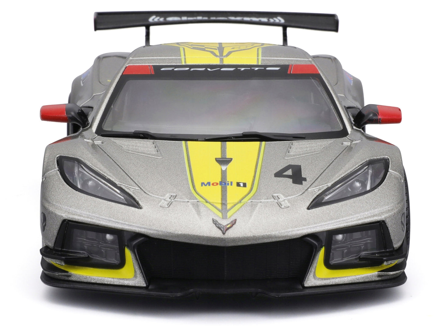 2020 Chevrolet Corvette C8.R #4 Silver Metallic with Yellow - Premium Corvette Models from Bburago - Just $44.99! Shop now at Rapidvehicles